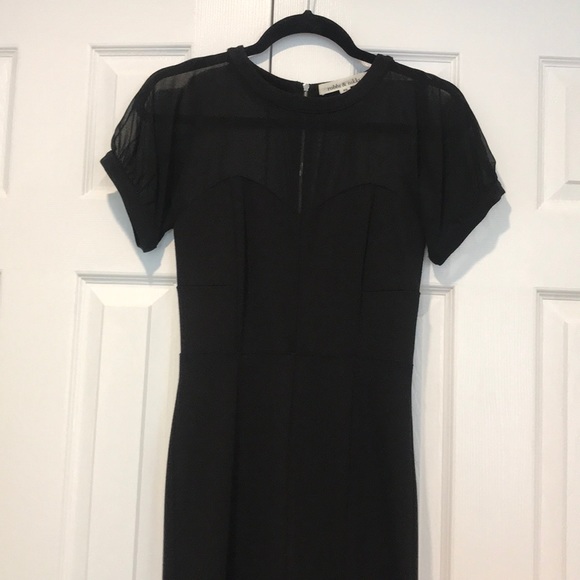 Robbi and Nikki Black Sheer Mini Black Dress XS - Picture 3 of 6